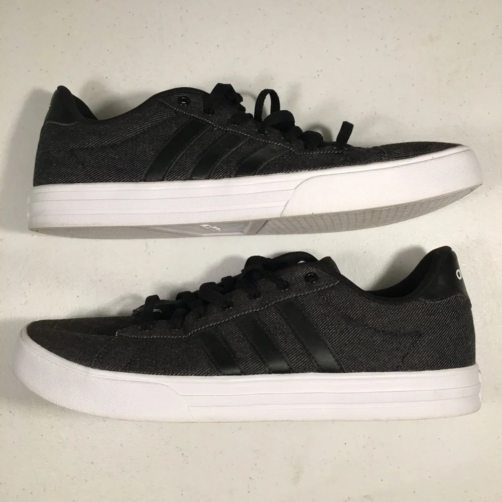 Adidas Sneakers Black Denim Size 12 Ortholite Float